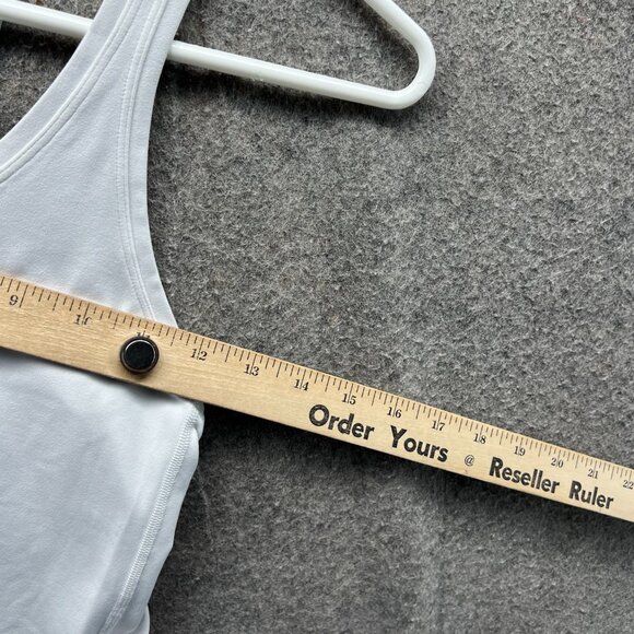 Lululemon Tank Top Women 0 White Racerback Athletic Yoga Gym Activewear - Picture 8 of 9